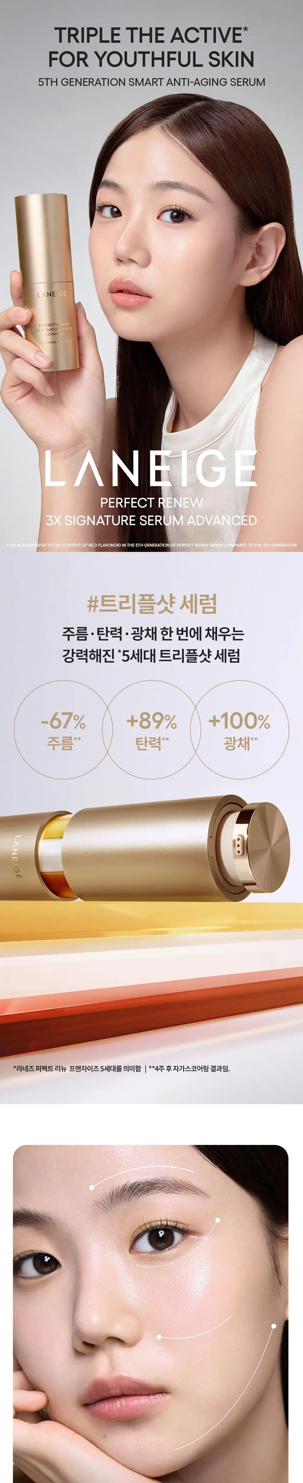 [탄력광채] 라네즈 퍼펙트리뉴 쓰리엑스 시그니쳐 세럼 20ml 기획 (+10ml) 상세페이지 1